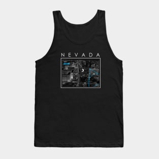 Nevada city design teeshirt blk Tank Top